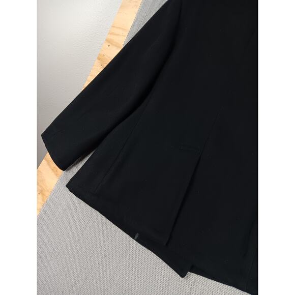 Navy Issue Pea Coat Womens 16 Short Dark Navy Wool Cropped Short Double Breasted - Picture 8 of 13